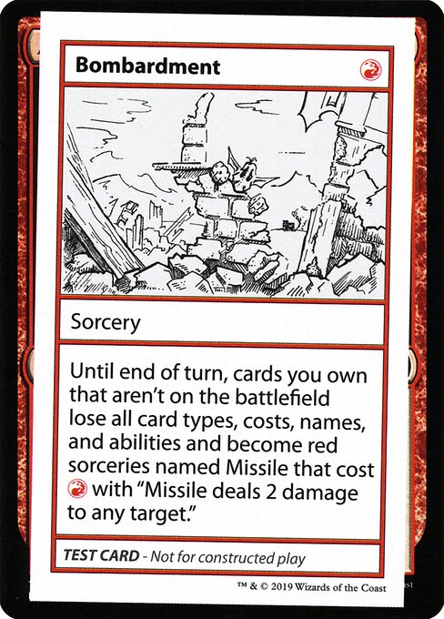 Bombardment - Mystery Booster Playtest Cards 2021