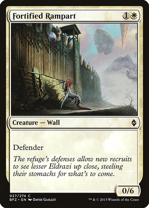 Fortified Rampart - Battle for Zendikar