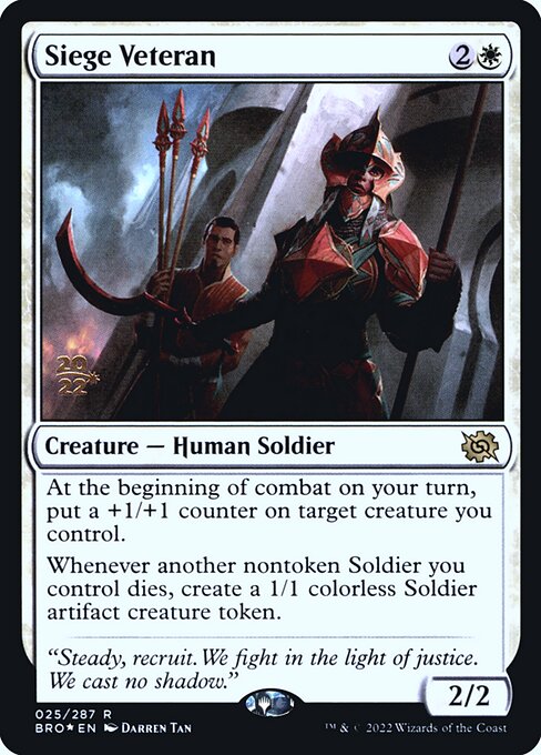 Siege Veteran - The Brothers' War Promos