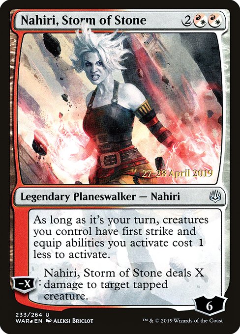 Nahiri, Storm of Stone - War of the Spark Promos