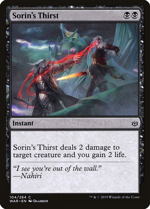 Sorin's Thirst - War of the Spark