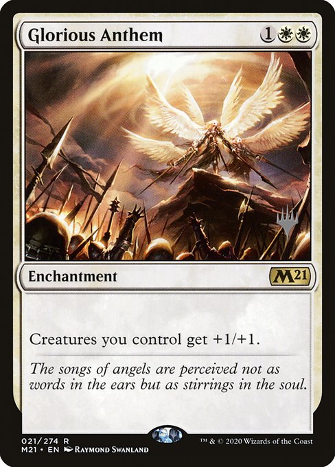 Glorious Anthem - Core Set 2021 Promos