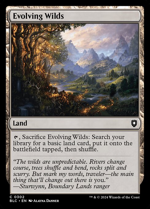 Evolving Wilds - Bloomburrow Commander