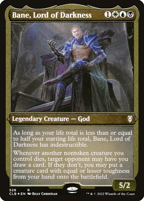 Bane, Lord of Darkness - Commander Legends: Battle for Baldur's Gate - Etched Foil