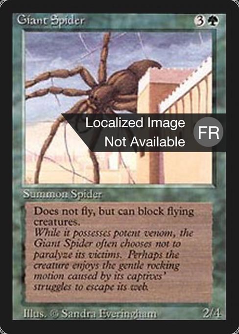 Araignée géante (Giant Spider) - Foreign Black Border