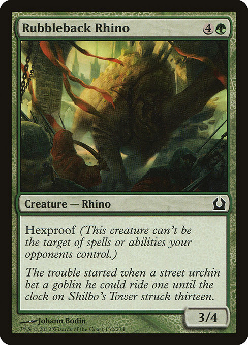 Rubbleback Rhino - Return to Ravnica