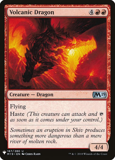 Volcanic Dragon - The List