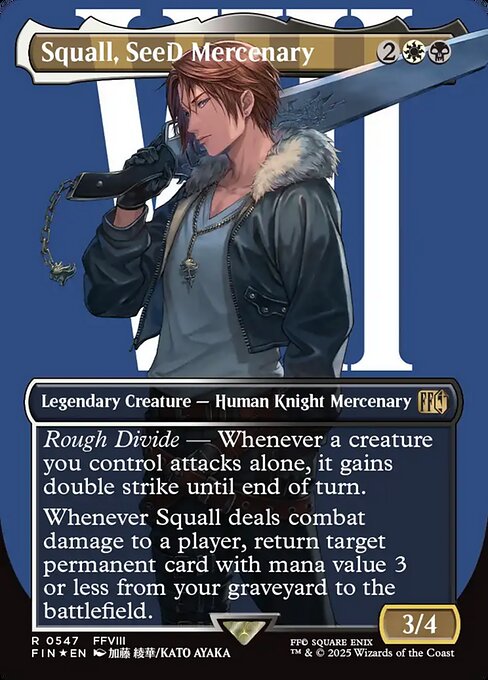 Squall, SeeD Mercenary - Final Fantasy - Surge Foil, Borderless