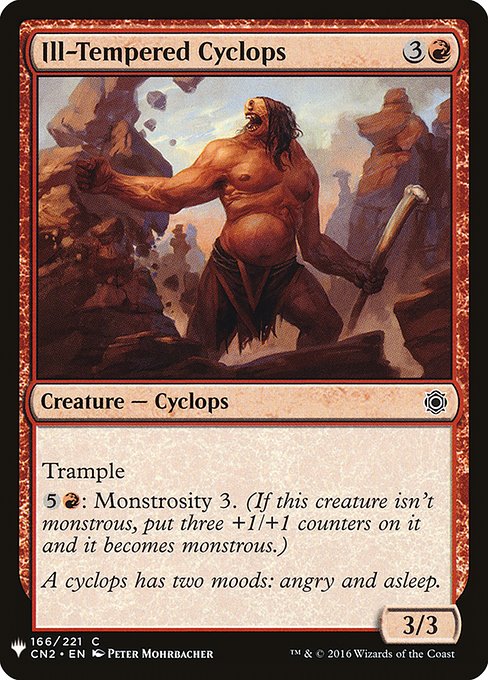 Ill-Tempered Cyclops - The List