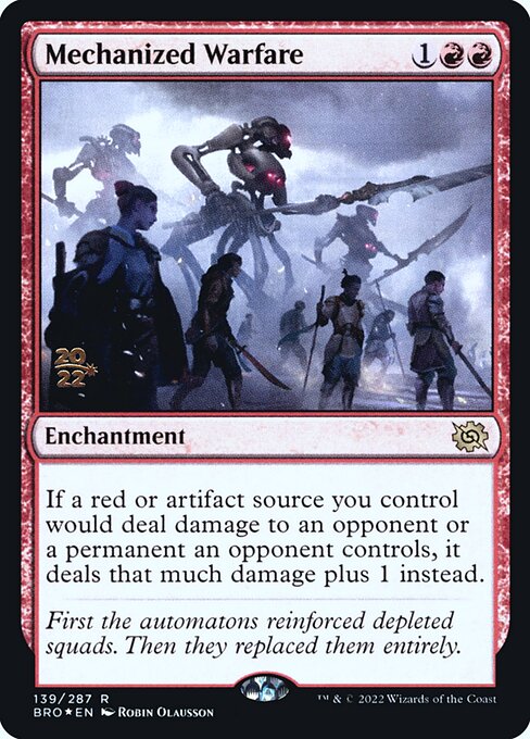 Mechanized Warfare - The Brothers' War Promos - Promo Foil