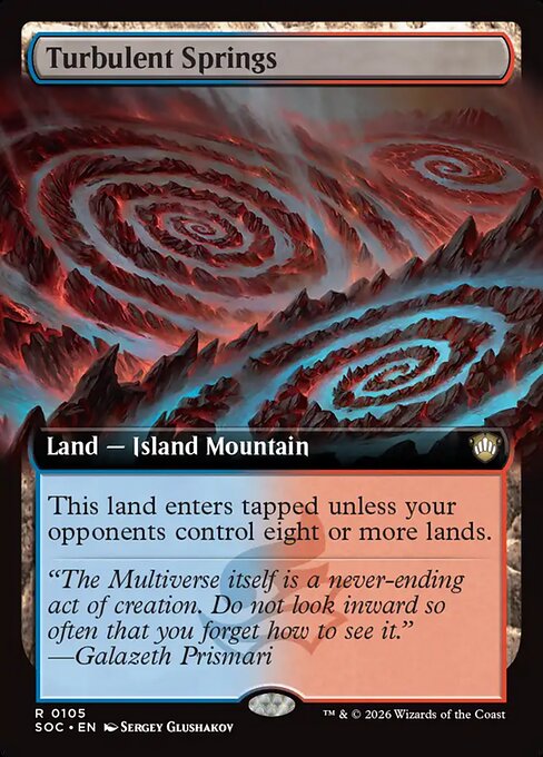 Turbulent Springs - Secrets of Strixhaven Commander - Extended Art