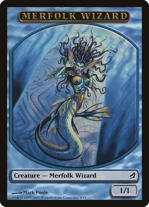 Merfolk Wizard - Lorwyn Tokens