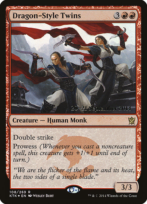 Dragon-Style Twins - Khans of Tarkir Promos - Promo Foil