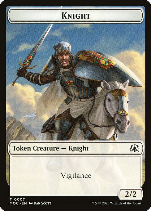 Knight - March of the Machine Commander Tokens