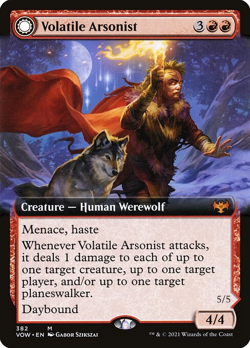 Volatile Arsonist // Dire-Strain Anarchist - Innistrad: Crimson Vow