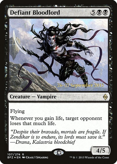 Defiant Bloodlord - Battle for Zendikar Promos