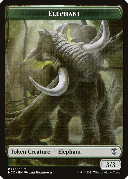 Elephant - New Capenna Commander Tokens