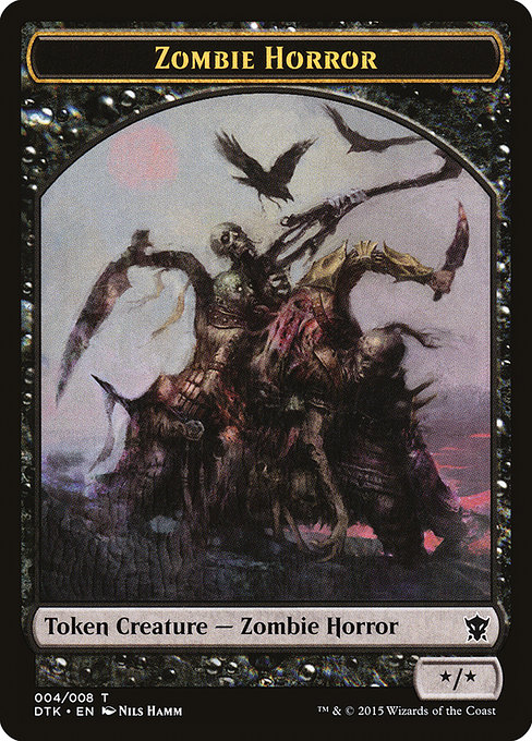 Zombie Horror - Dragons of Tarkir Tokens