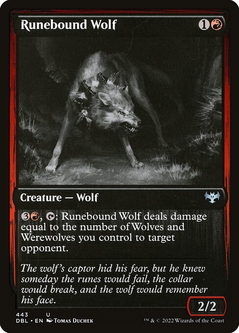 Runebound Wolf - Innistrad: Double Feature