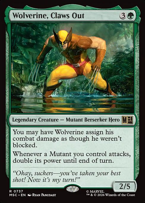 Wolverine, Claws Out - Marvel Super Heroes Commander