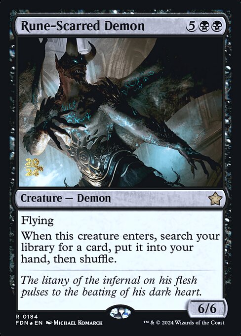 Rune-Scarred Demon - Foundations Promos - Promo Foil