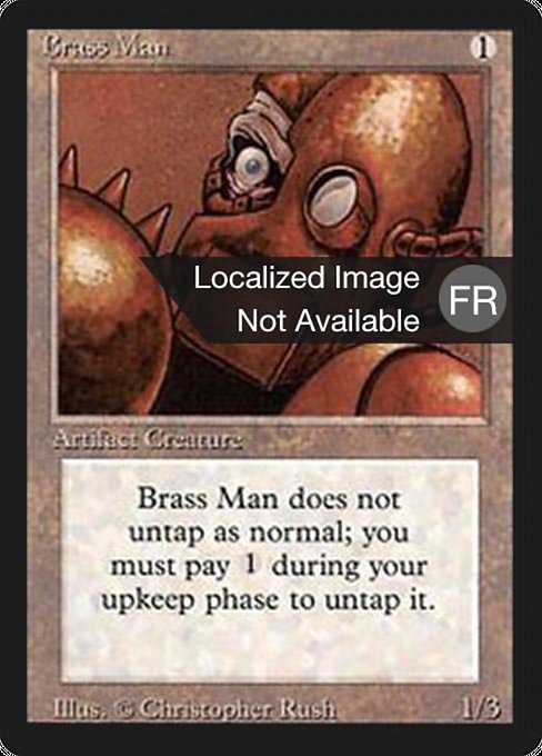 Brass Man - Foreign Black Border