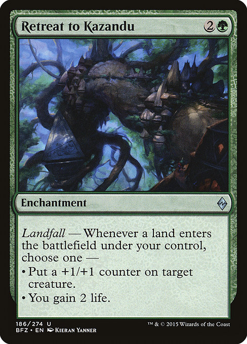 Retreat to Kazandu - Battle for Zendikar