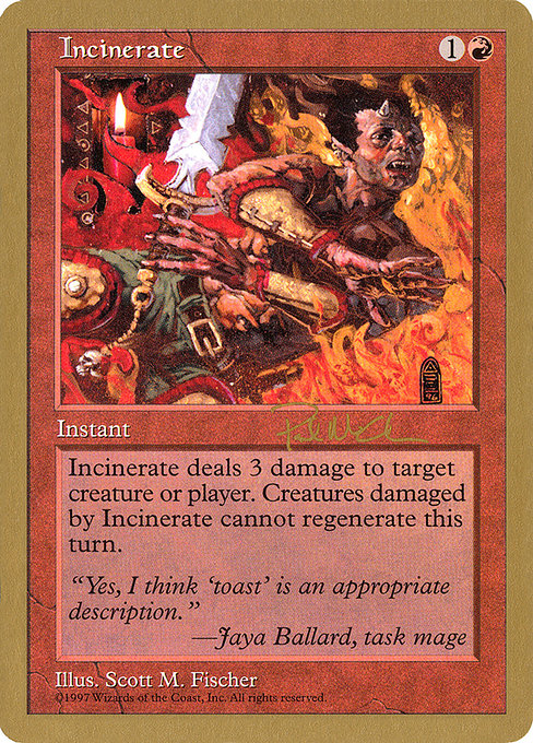 Incinerate - World Championship Decks 1997