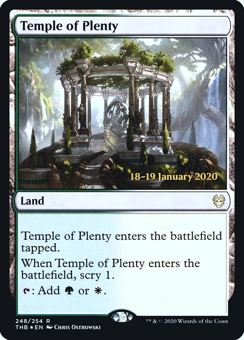 Temple of Plenty - Theros Beyond Death Promos - Promo Foil