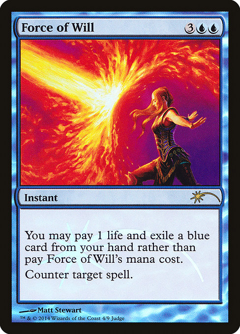 Force of Will - Judge Gift Cards 2014 - Promo Foil