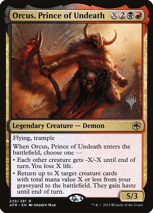 Orcus, Prince of Undeath - Adventures in the Forgotten Realms Promos