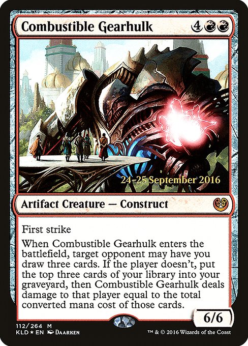 Combustible Gearhulk - Kaladesh Promos - Promo Foil