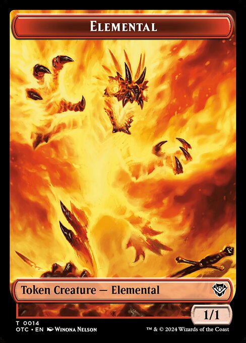 Elemental - Outlaws of Thunder Junction Commander Tokens