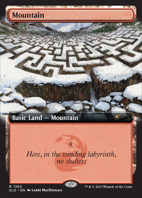 Mountain - Secret Lair Drop - Extended Art
