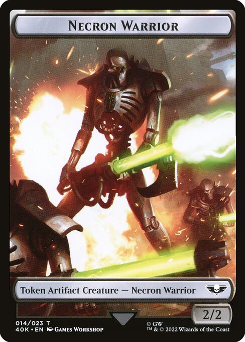 Necron Warrior - Warhammer 40,000 Commander Tokens