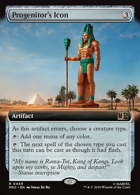Progenitor's Icon - Marvel Super Heroes Commander - Extended Art