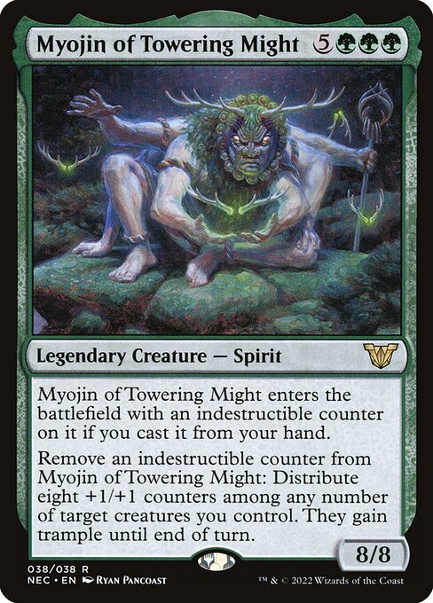 Myojin of Towering Might - Neon Dynasty Commander