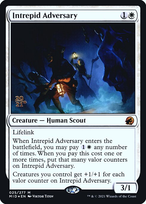 Intrepid Adversary - Innistrad: Midnight Hunt Promos - Promo Foil