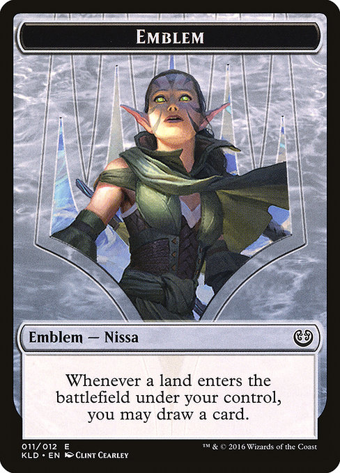 Nissa, Vital Force Emblem - Kaladesh Tokens