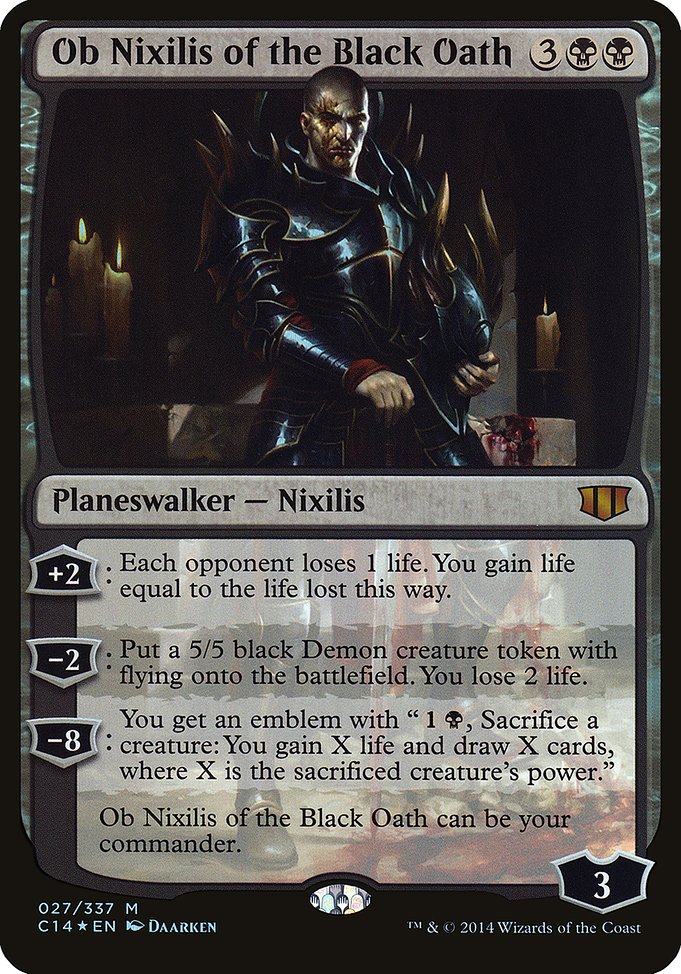Ob Nixilis of the Black Oath - Commander 2014 Oversized - Promo Foil