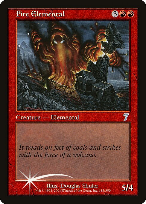 Fire Elemental - Seventh Edition - Promo Foil