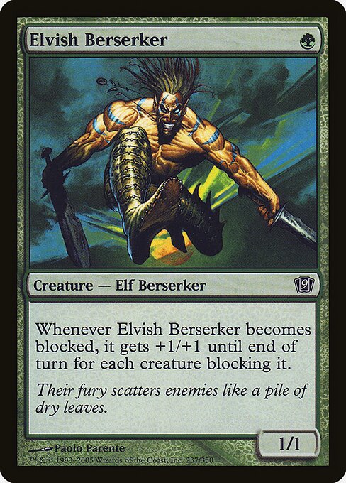 Elvish Berserker - Ninth Edition - Promo Foil