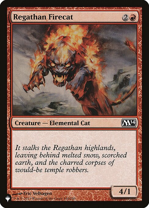 Regathan Firecat - The List