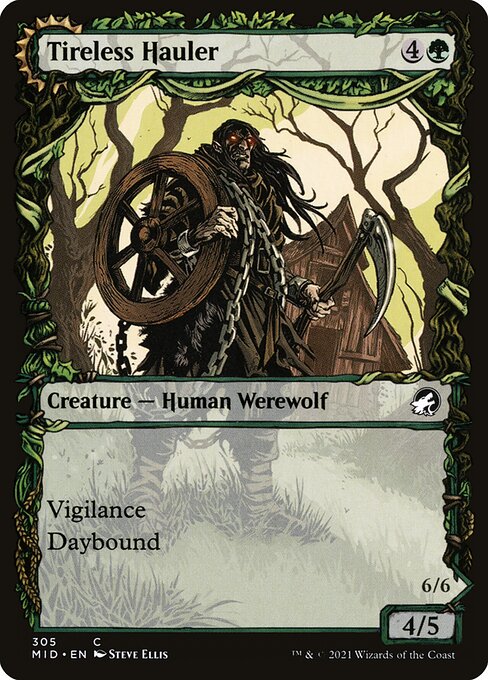 Tireless Hauler // Dire-Strain Brawler - Innistrad: Midnight Hunt - Showcase