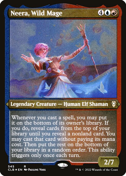 Neera, Wild Mage - Commander Legends: Battle for Baldur's Gate - Etched Foil