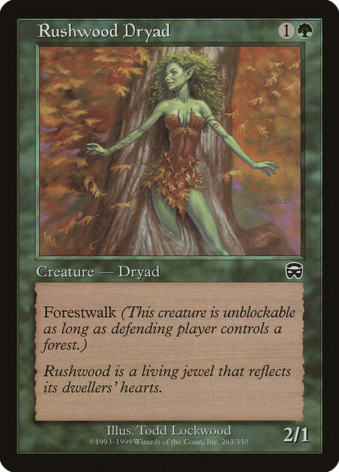 Rushwood Dryad - Mercadian Masques