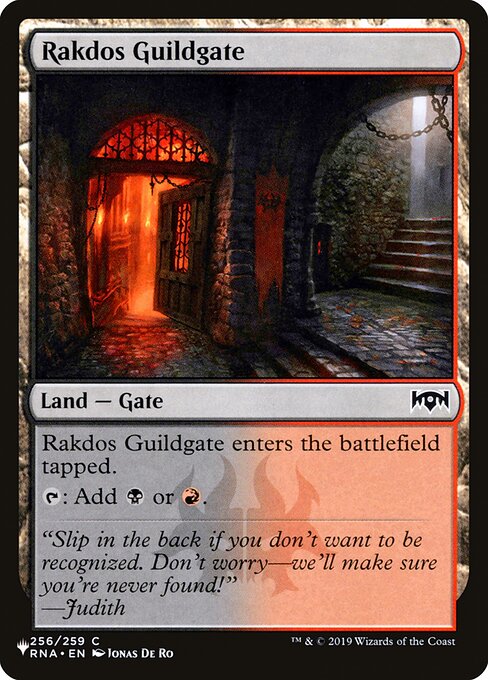 Rakdos Guildgate - The List