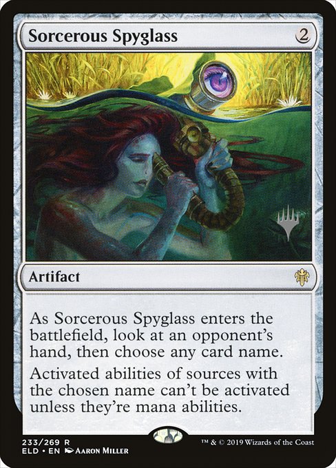 Sorcerous Spyglass - Throne of Eldraine Promos