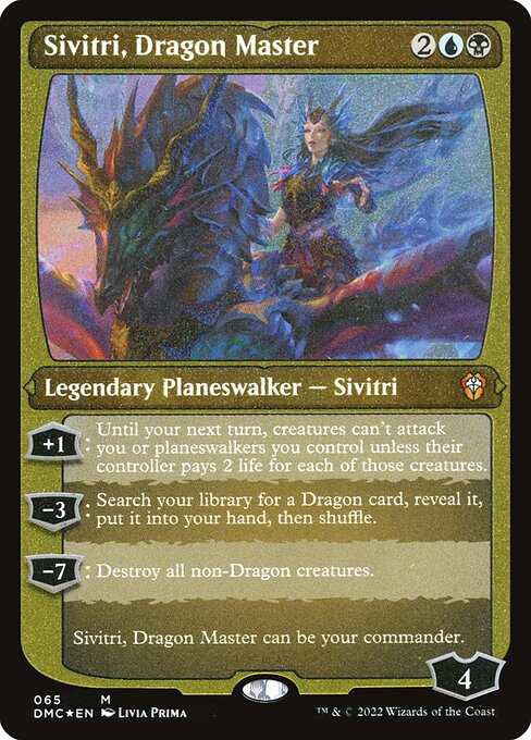 Sivitri, Dragon Master - Dominaria United Commander - Etched Foil