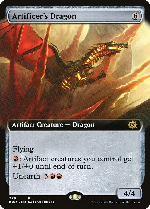 Artificer's Dragon - The Brothers' War - Extended Art
